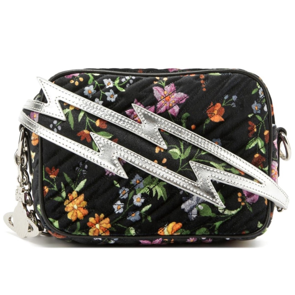 Vivienne Westwood floral crossbody with lightning bolt
